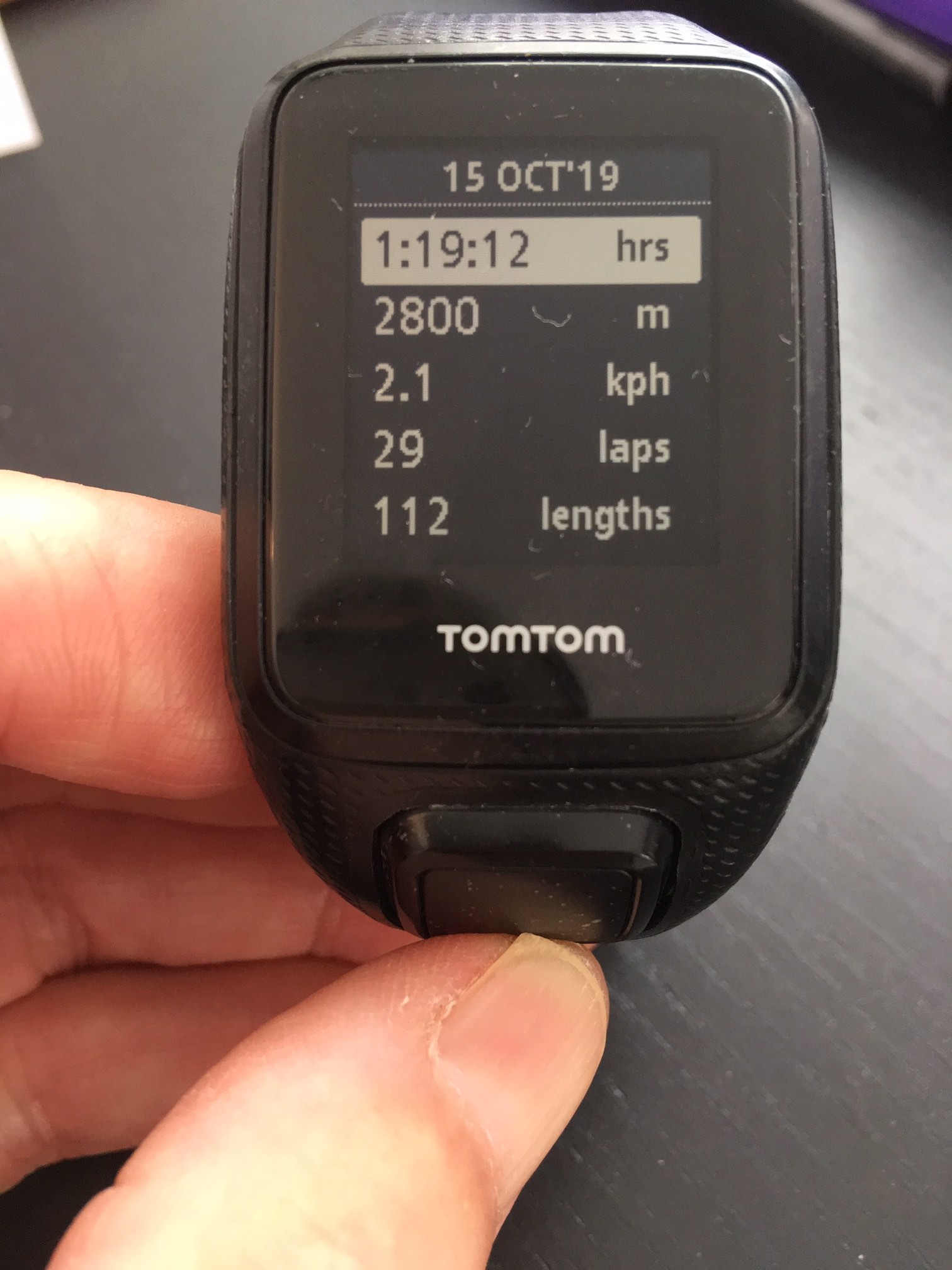 gps watch monitoring swim times