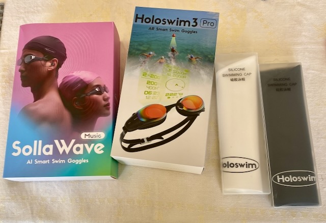 Holoswim goggles ready for testing Holoswim goggles ready for testing