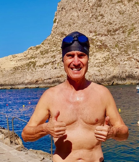 After swimming with the SollaWave goggles