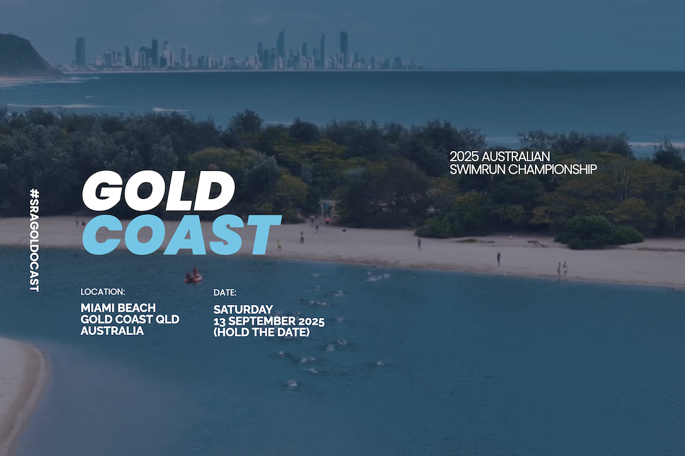Swimrun Australia Gold Coast with a view of Surfer's Paradise in the background