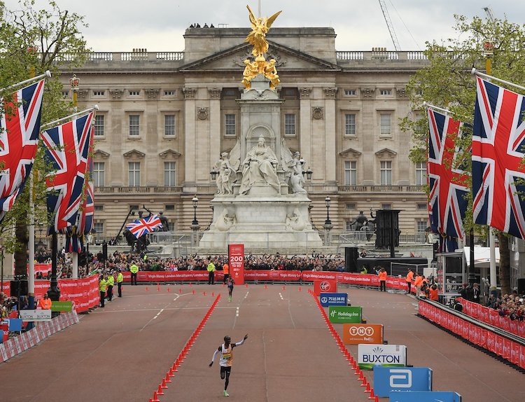 Buckingham Palace during the London Marathon