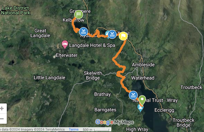 Coniston swimrun sprint course