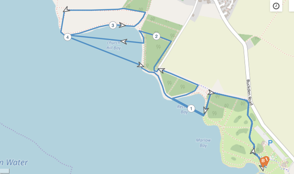 Keen As Mustard Grafham Water swimrun 5km race route