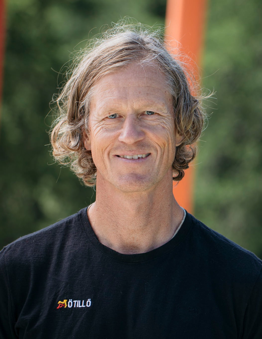 Otillo Swimrun race director Michael Lemmel wearing a black T shirt