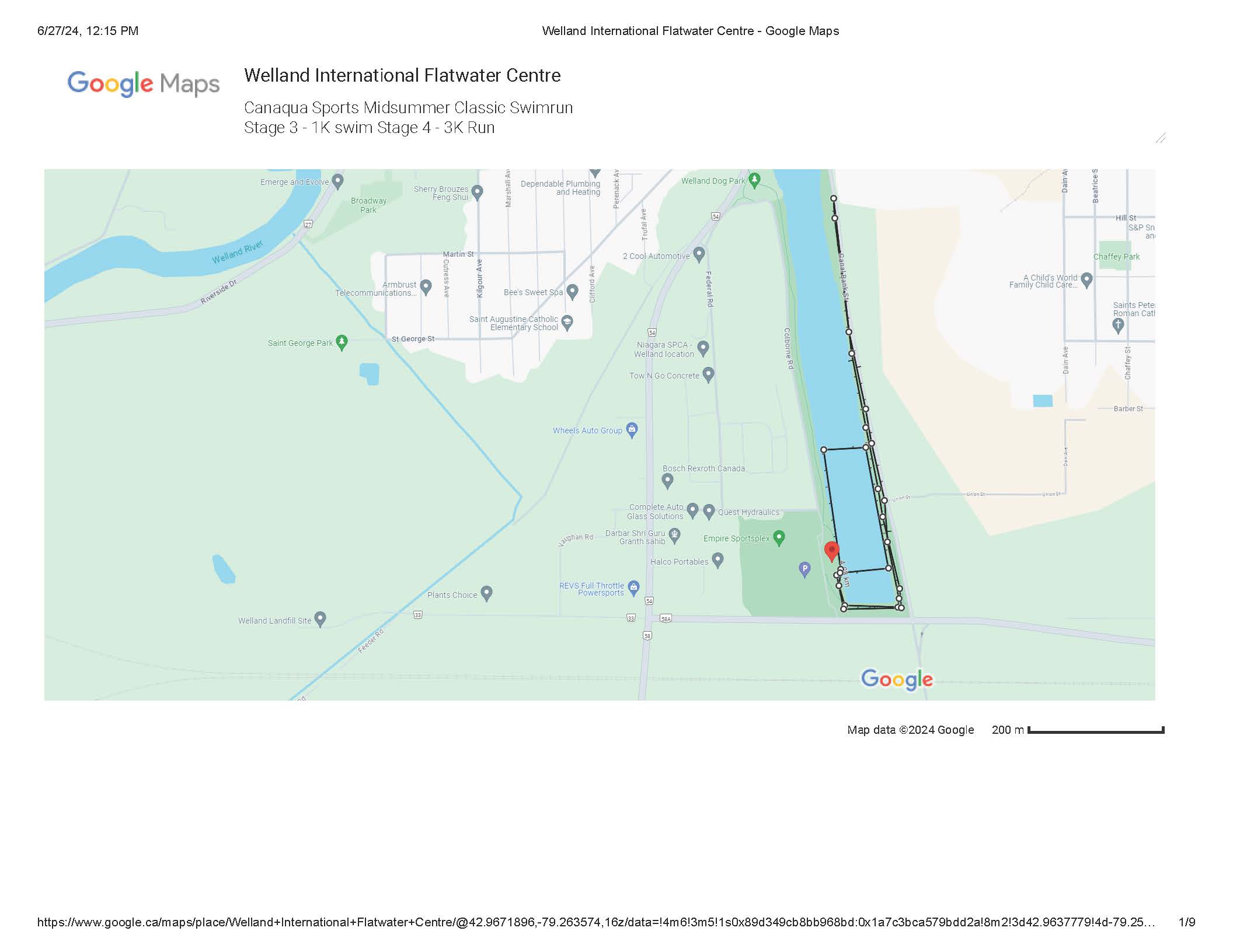 Mudskipper midsummer classic Route  1