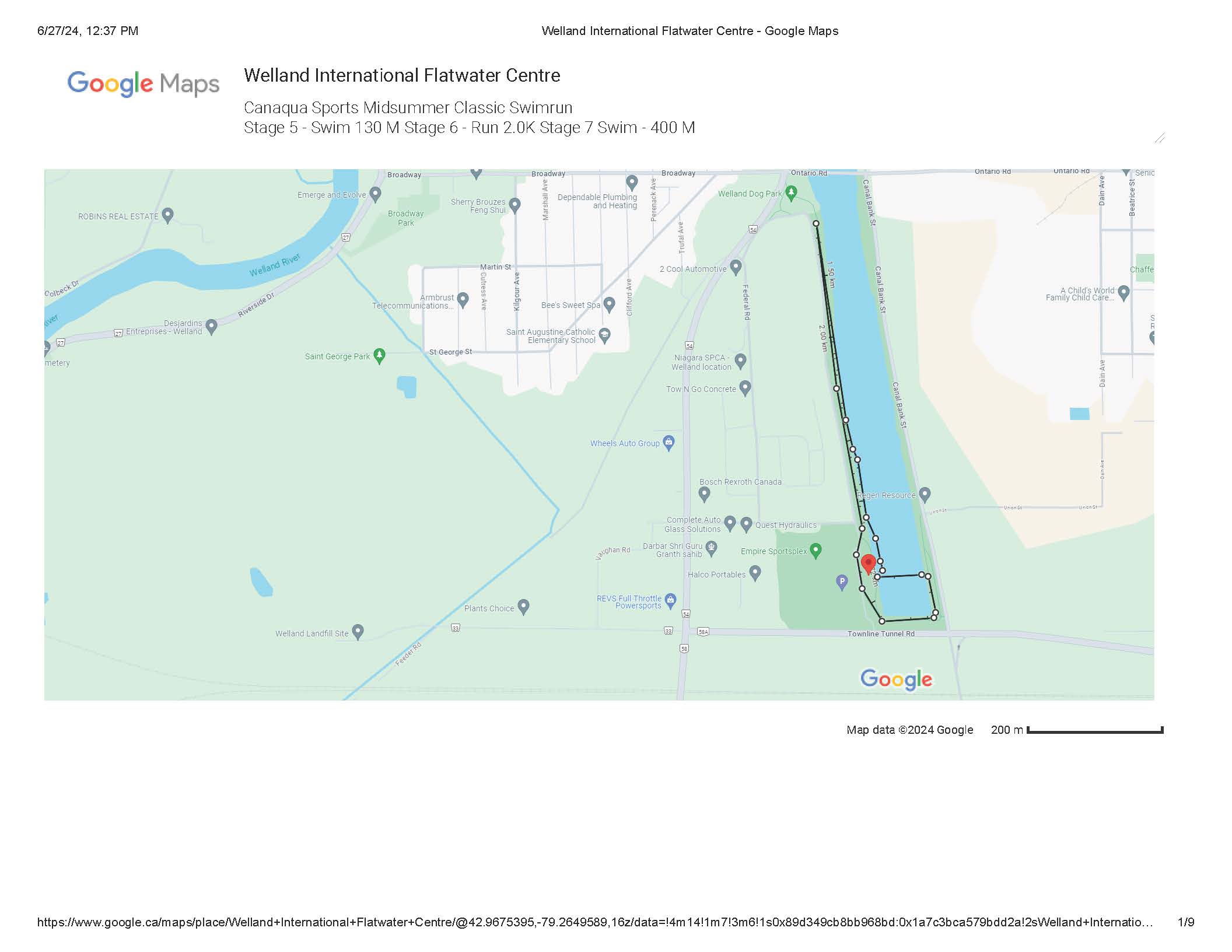 Mudskipper midsummer classic Route  2
