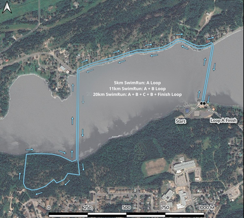 Mudskipper Swimrun Kenora Loop A route map Mudskipper Swimrun Kenora Loop A route map