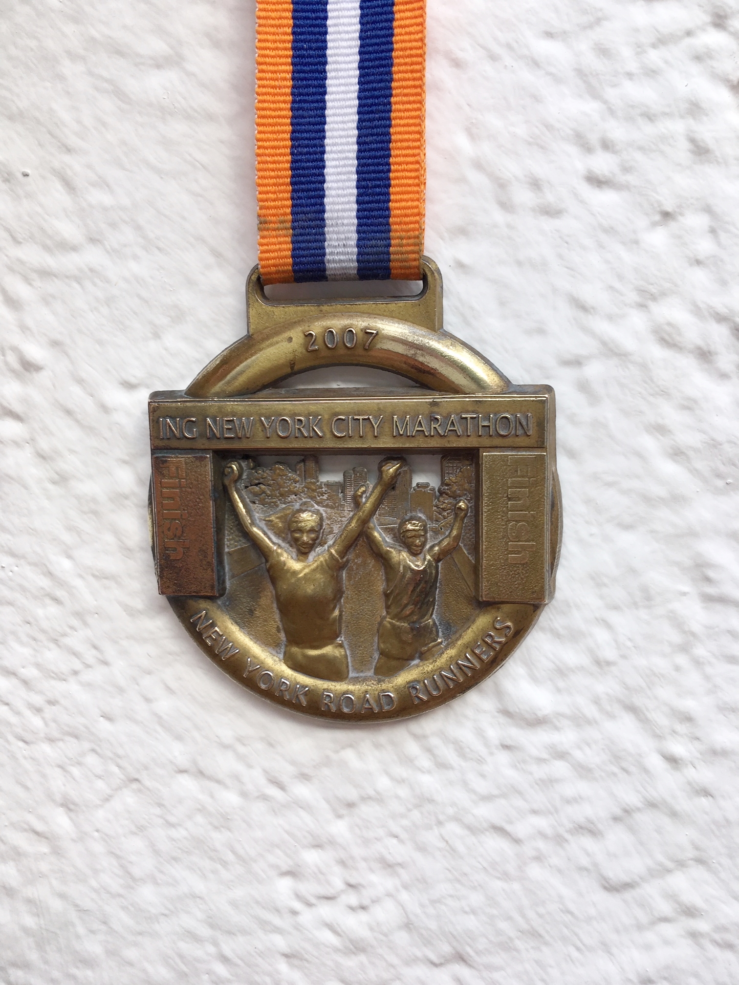 New York Marathon finisher's medal.