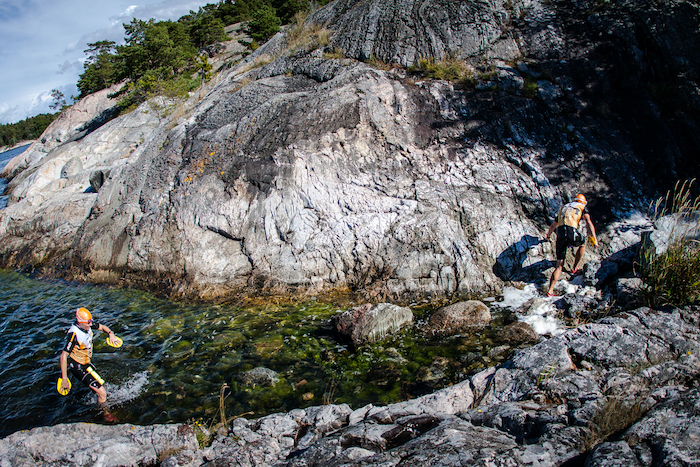 Swimrun competitors at Otillo Austin Pace Bend
