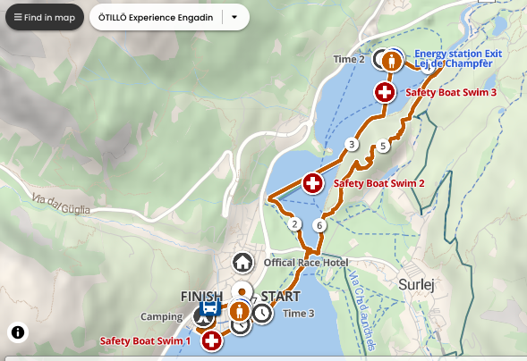 OtilloEngadin Experience route map