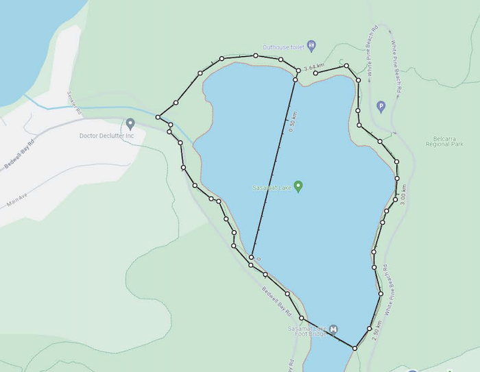 Mudskipper Swimrun Sasamat 2 10km route map 3 Mudskipper Swimrun Sasamat 2 10km route map 3