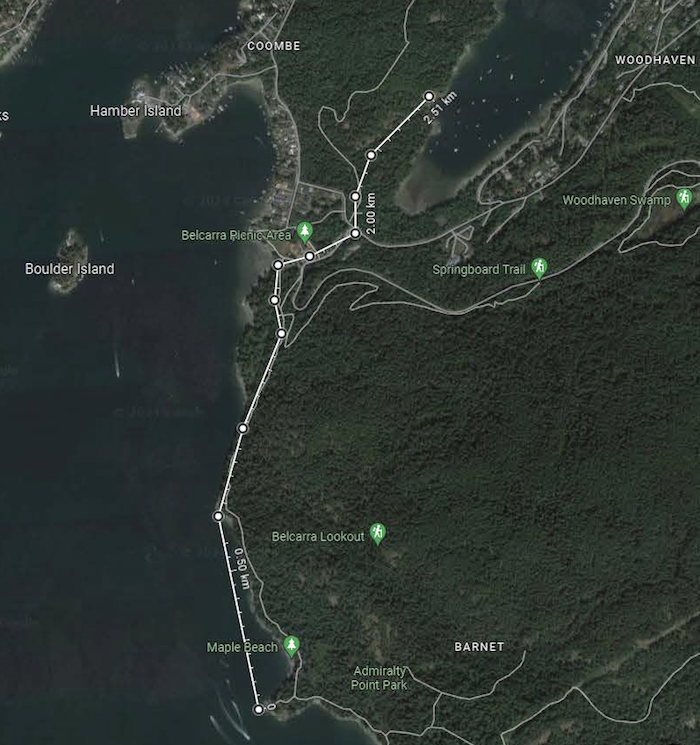 Mudskipper Swimrun race Sasamat 2 Route Map 2 Mudskipper Swimrun race Sasamat 2 Route Map 2