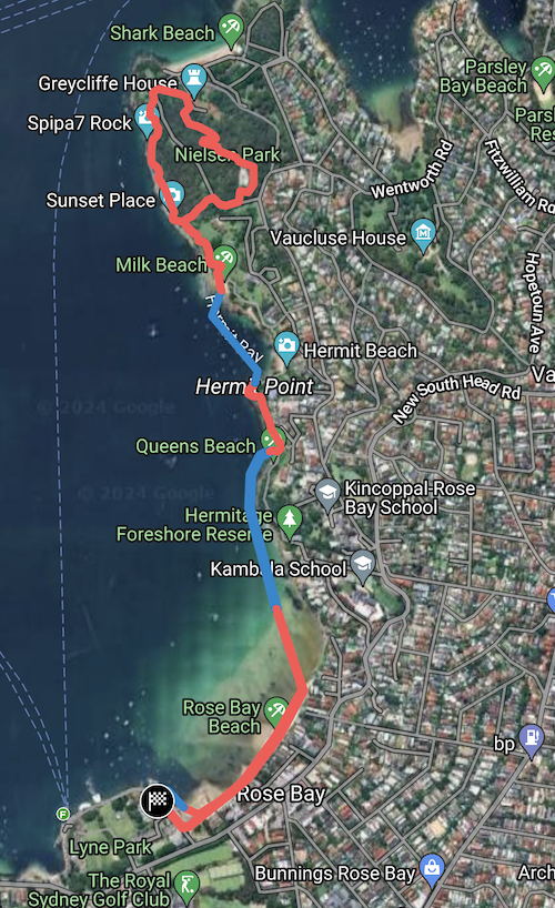 Swimrun Australia Sydney East Sprint Course