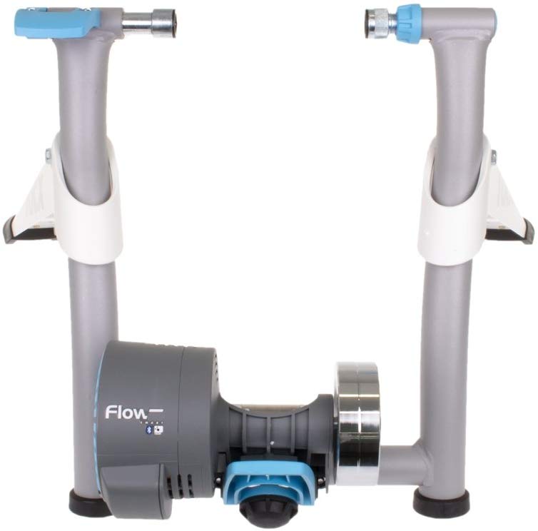 The rear wheel mount of a Tacx turbo trainer