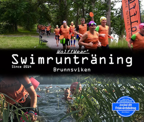 WolffWear 2026 Training poster with swimrun athletes
