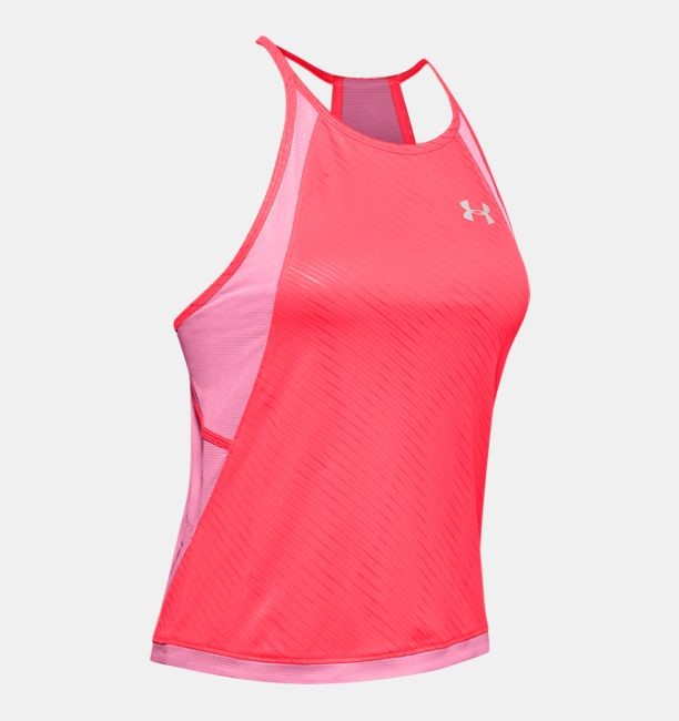 A red women's running top.