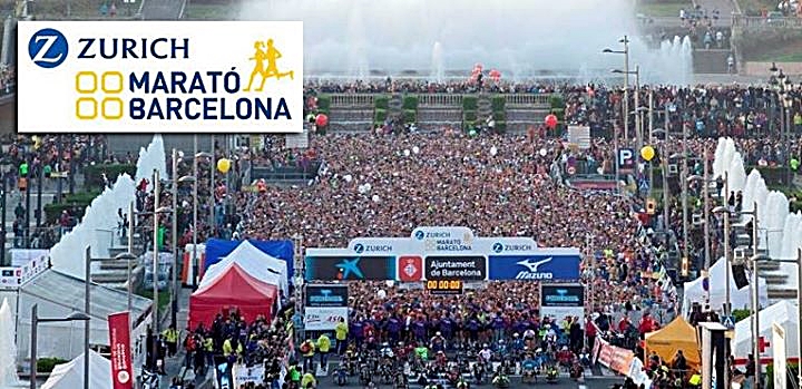 Barcelona Marathon start area Barcelona Marathon start area